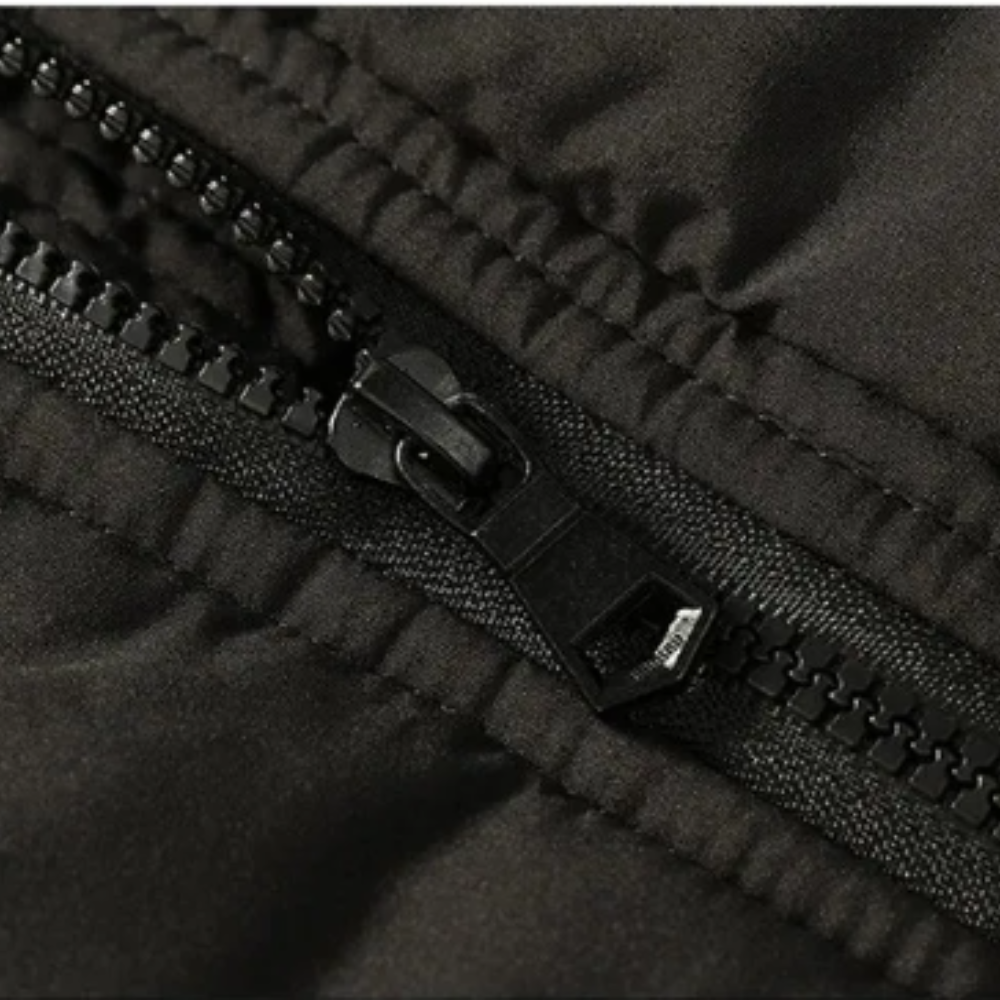 Elegante gewatteerde fleece winterjas