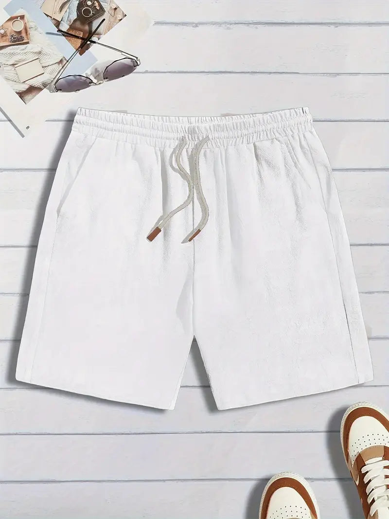 Casual Linnen Korte Broek