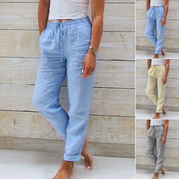 Comfortabele linnen broek