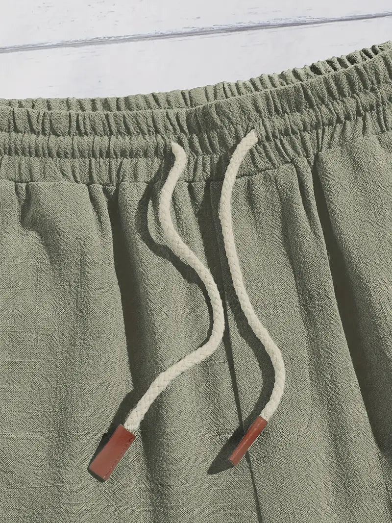 Casual Linnen Korte Broek