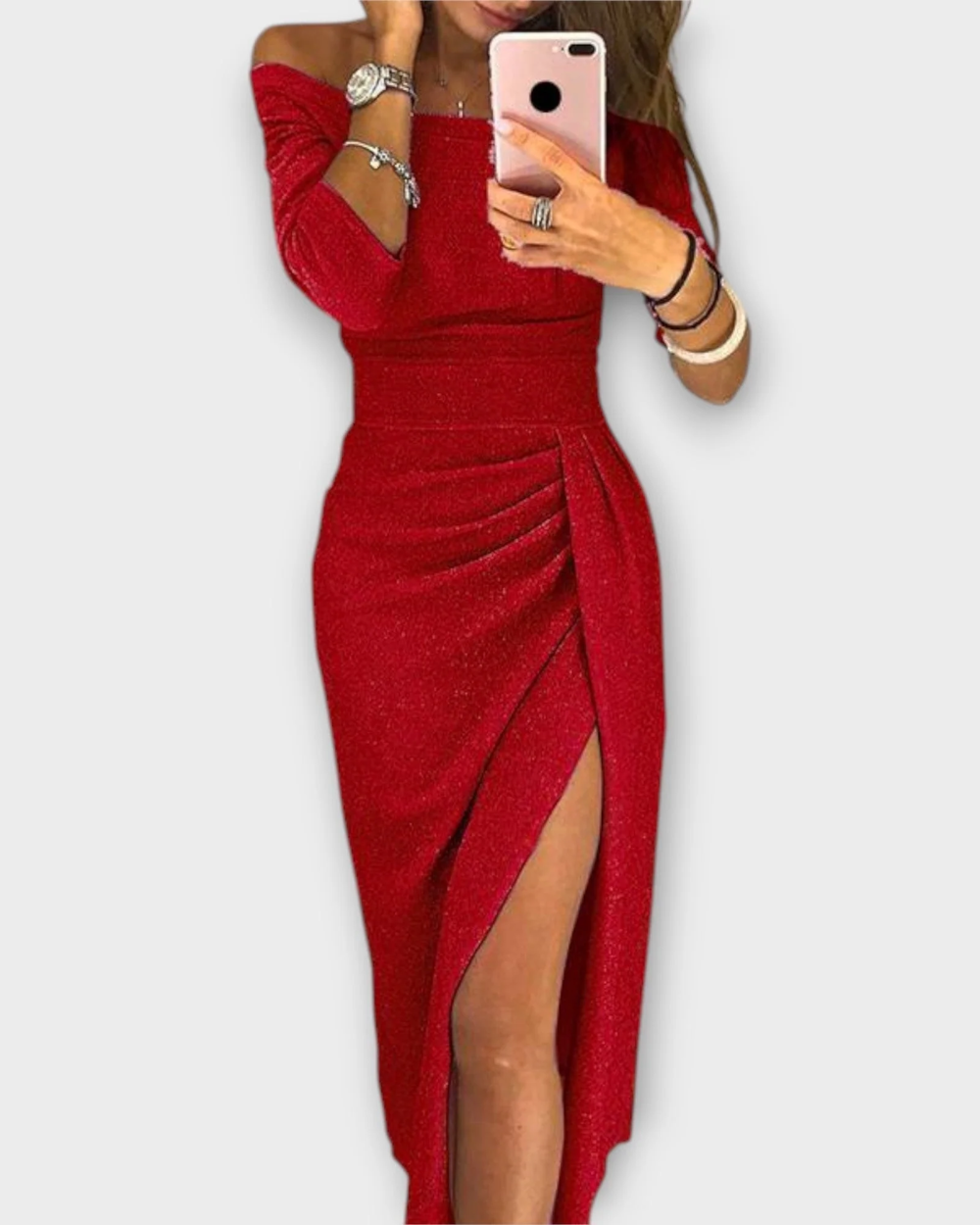 Elegante Off-Schoulder Jurk
