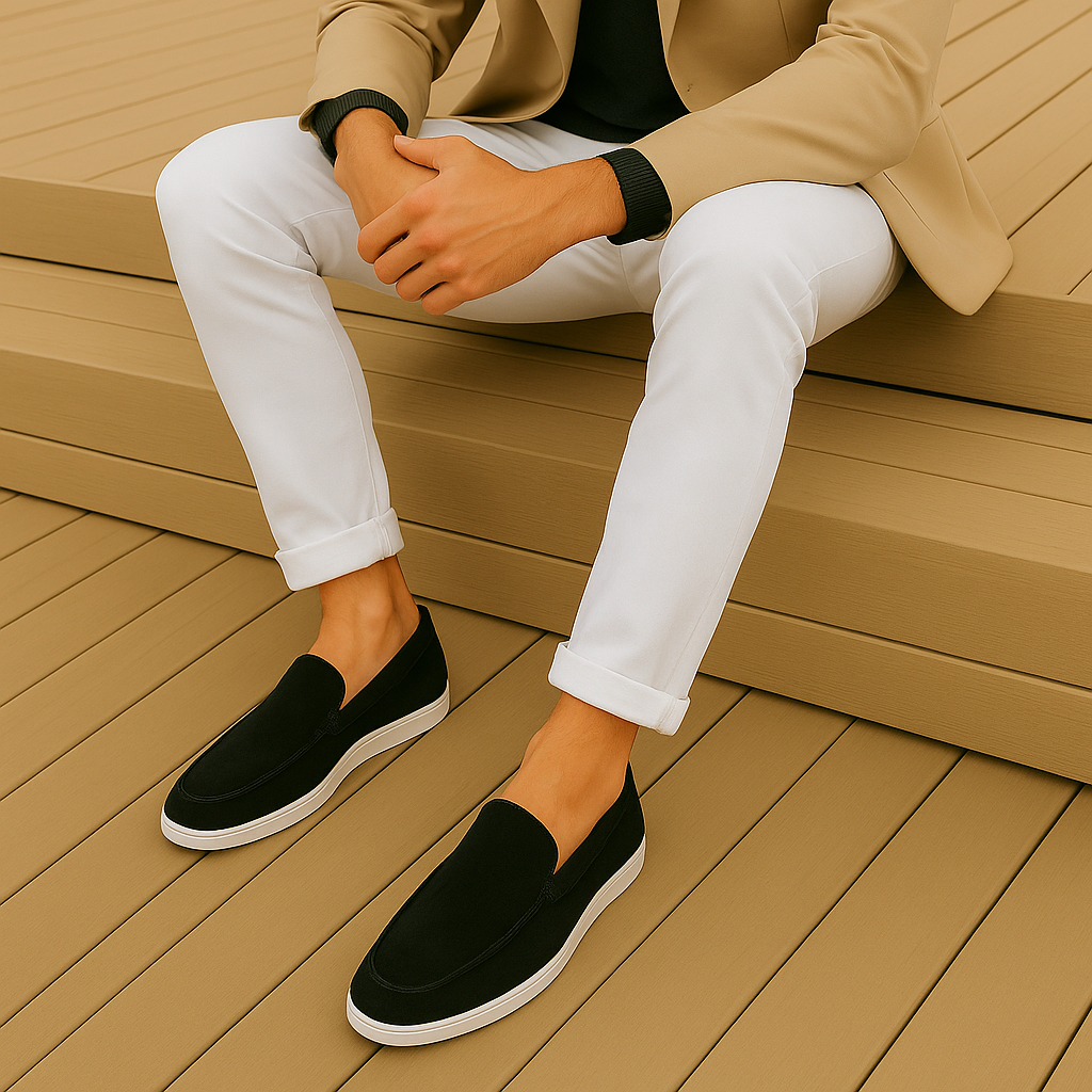 Elegante suède loafers