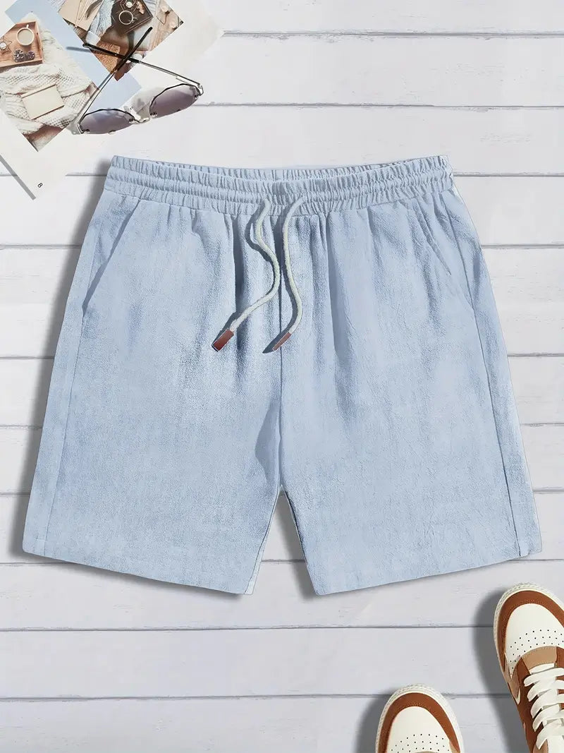 Casual Linnen Korte Broek