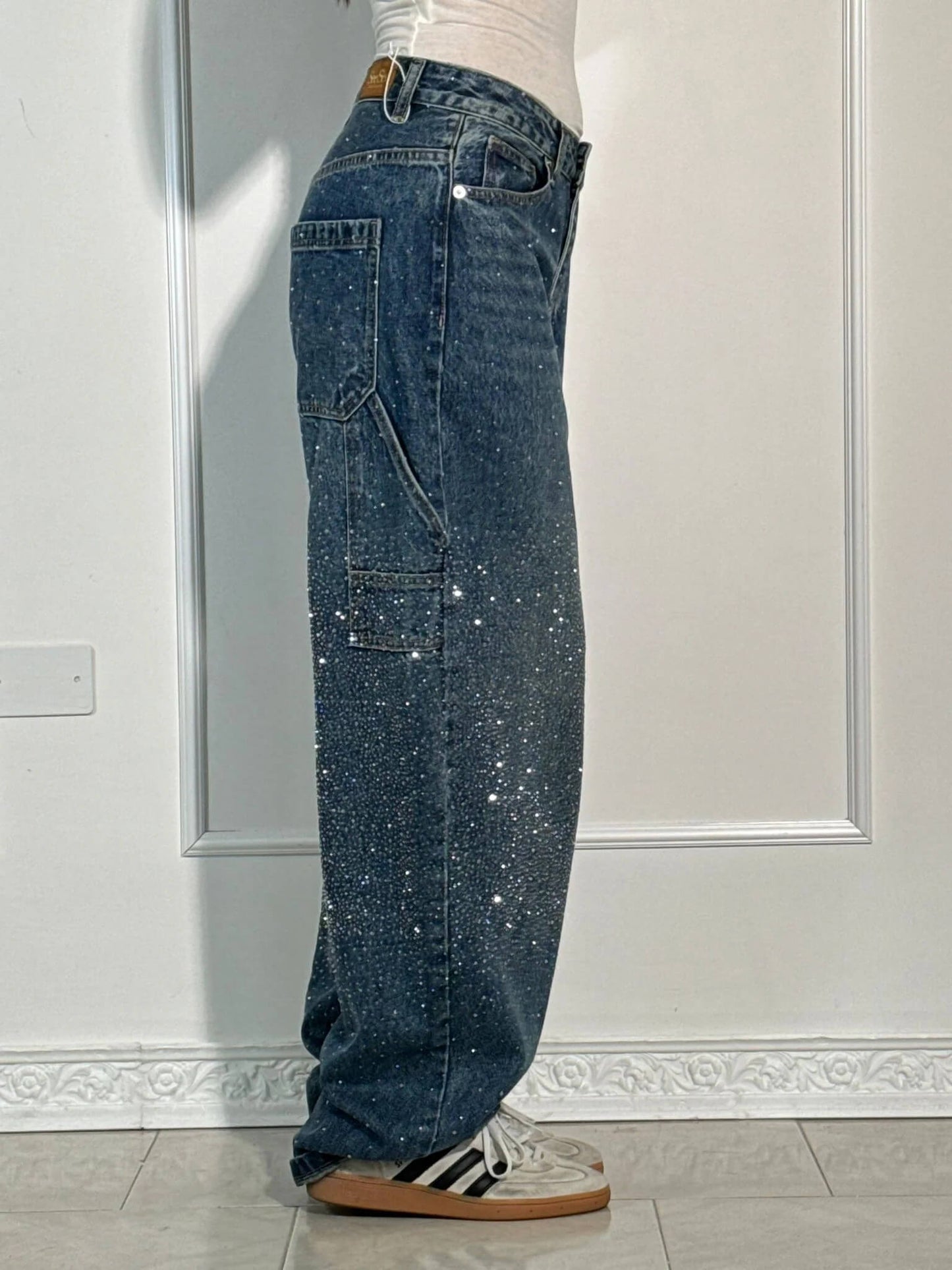 Elegante jeans met glamour