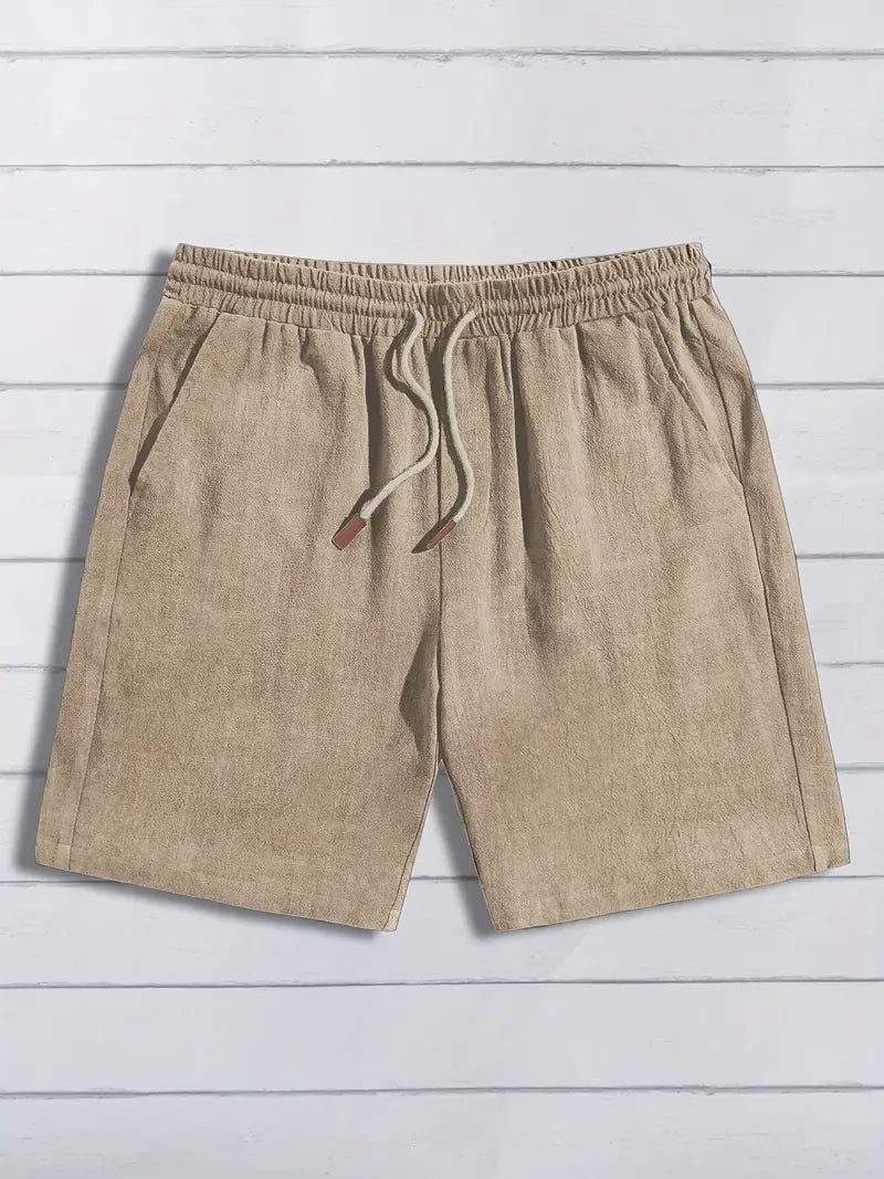 Casual Linnen Korte Broek