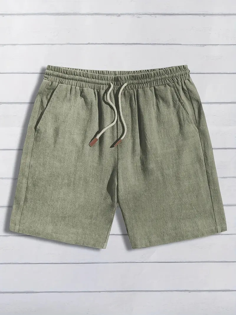 Casual Linnen Korte Broek