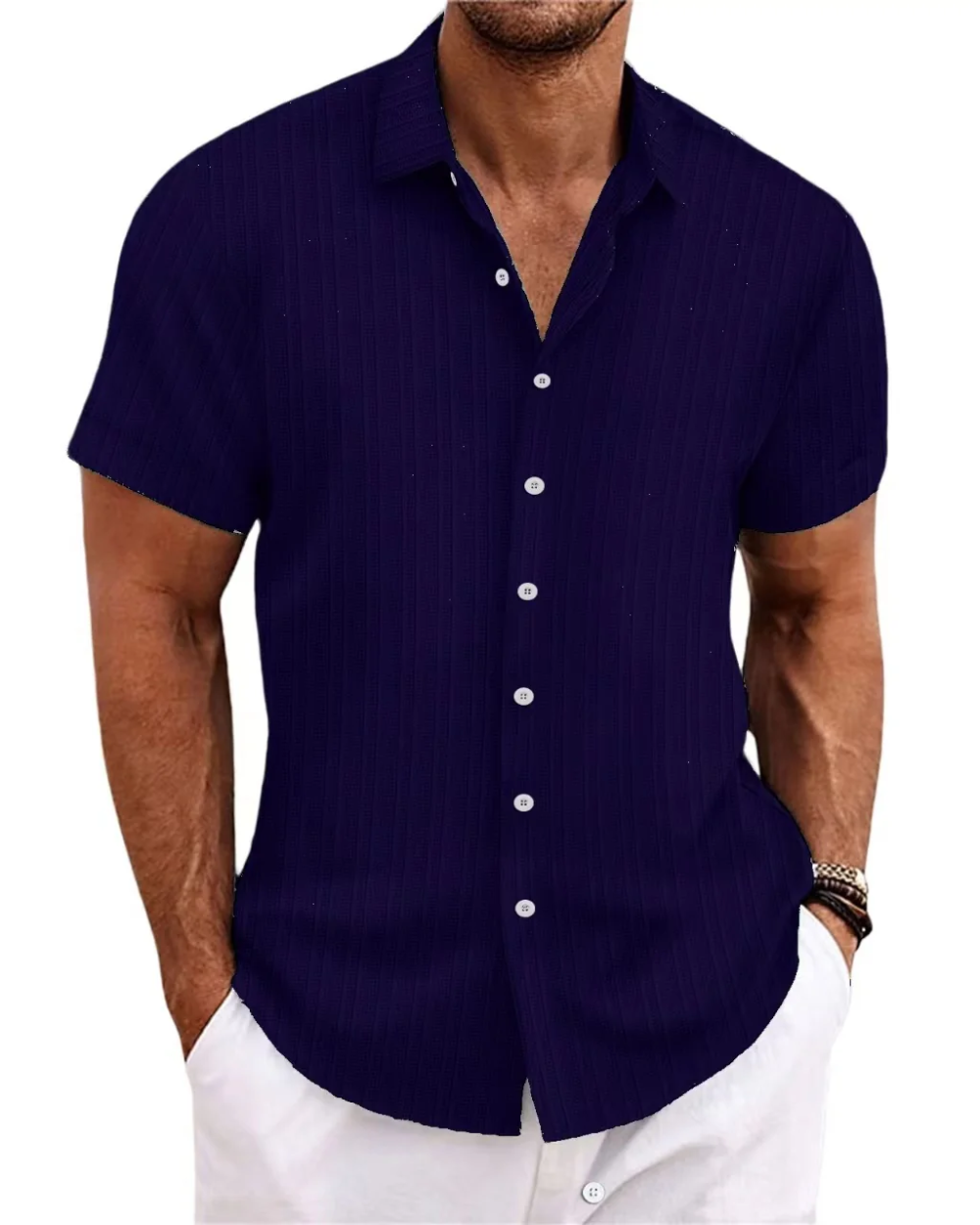 Casual Shirt Met Korte Mouwen