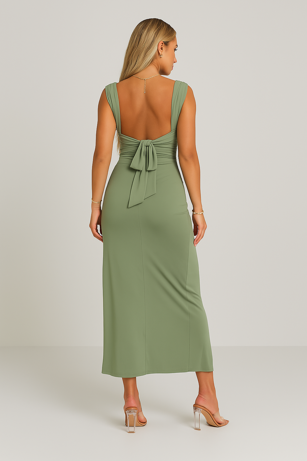 Elegante midi-jurk