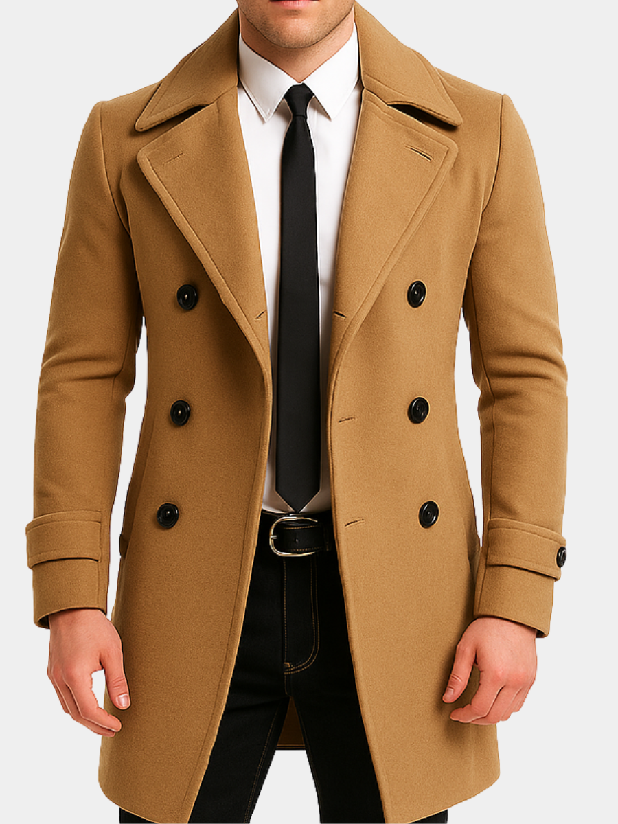 Elegante lange trenchcoat