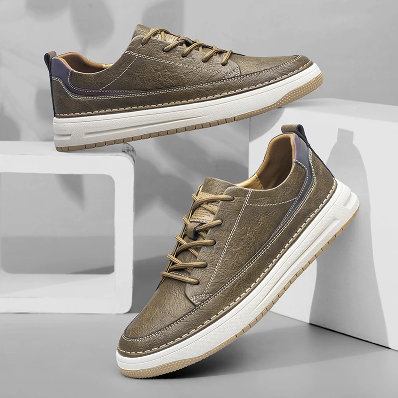Klassieke leren sneakers