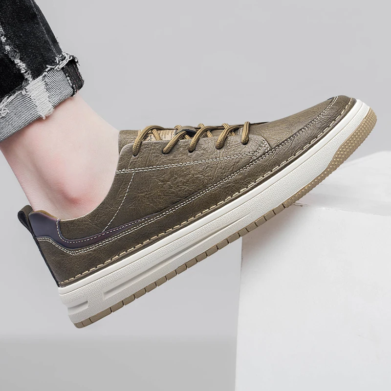 Klassieke leren sneakers