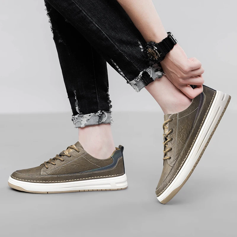 Klassieke leren sneakers