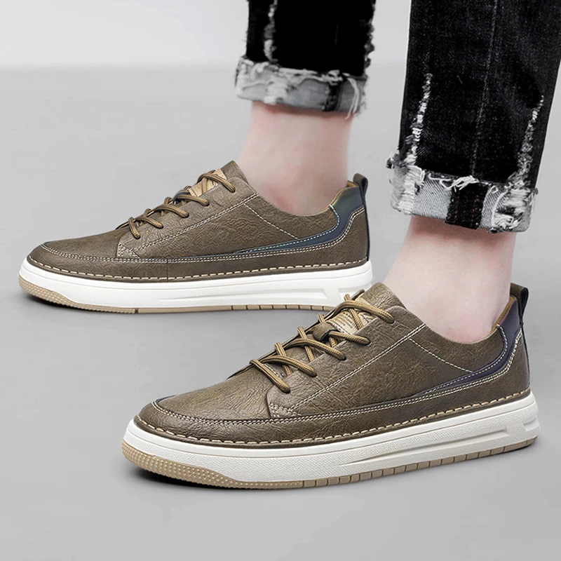Klassieke leren sneakers