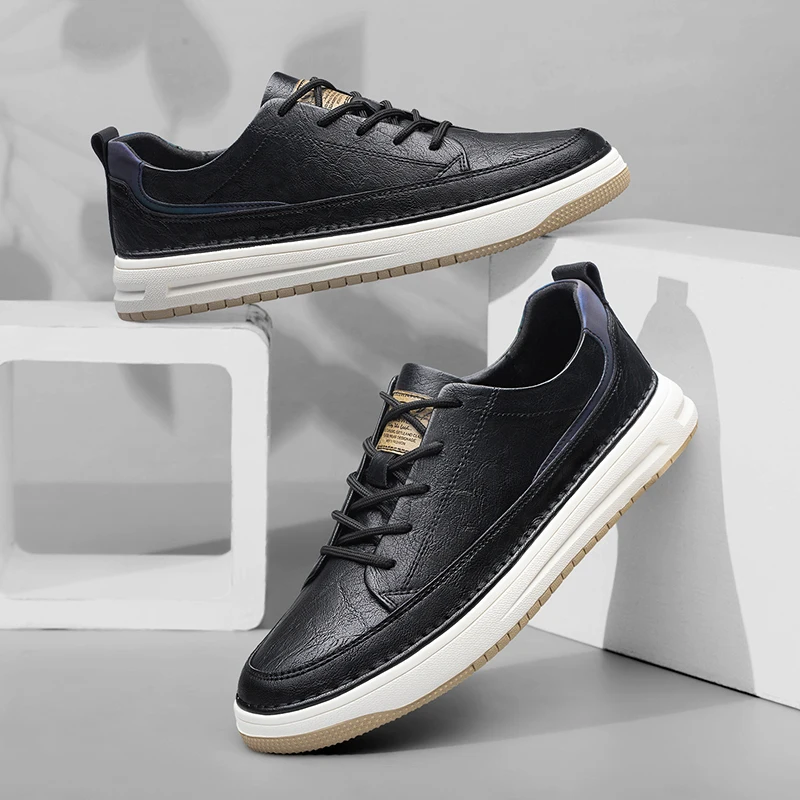 Klassieke leren sneakers