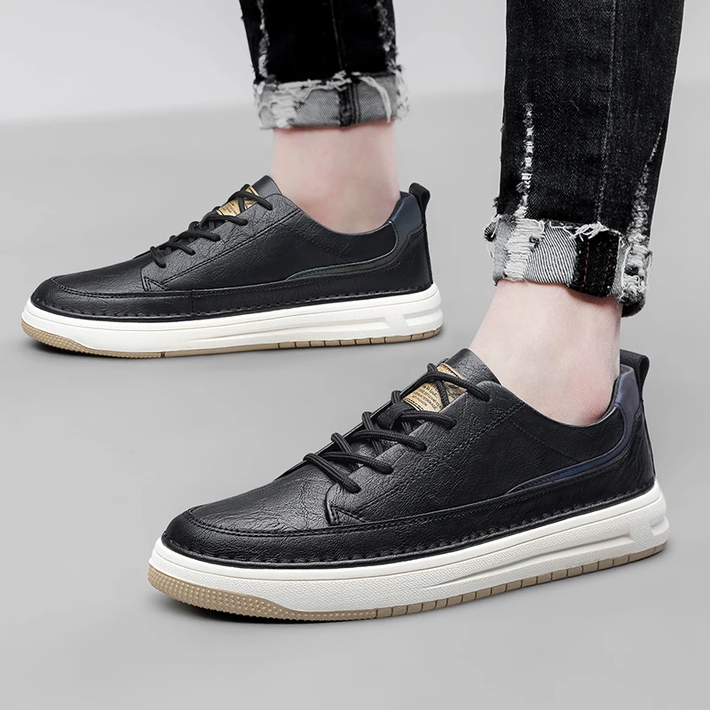Klassieke leren sneakers