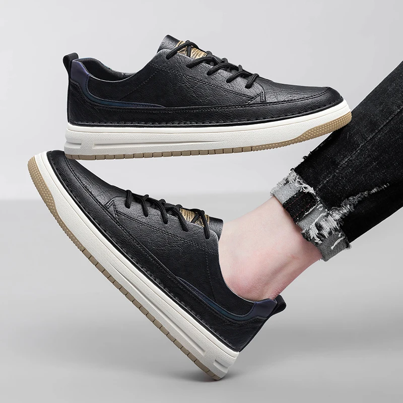 Klassieke leren sneakers