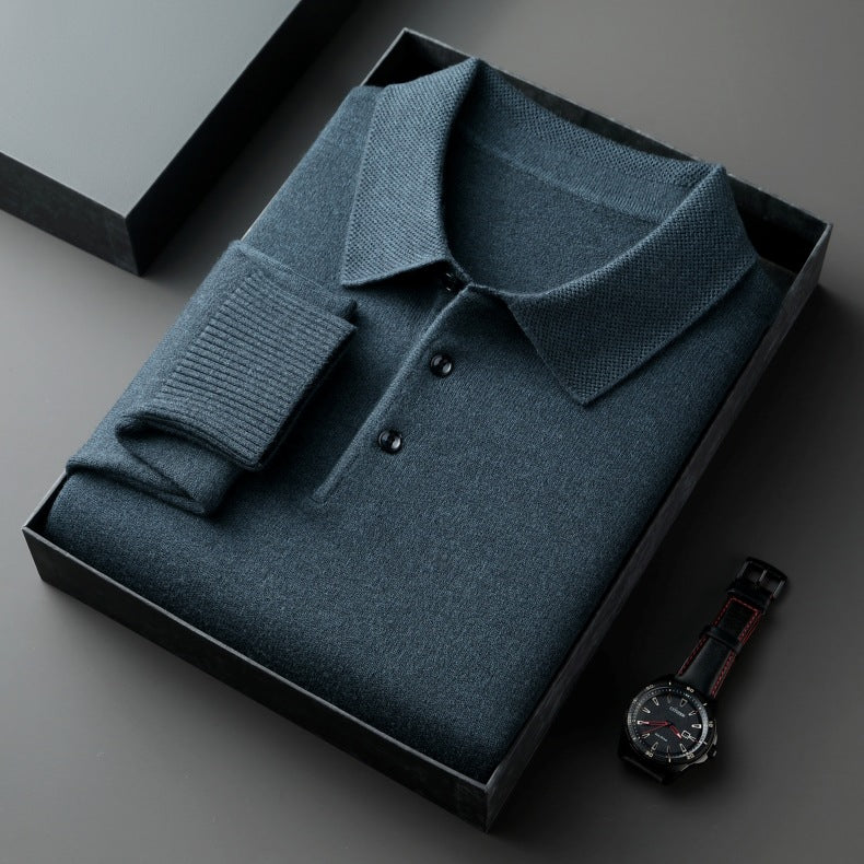 Elegant wollen poloshirt