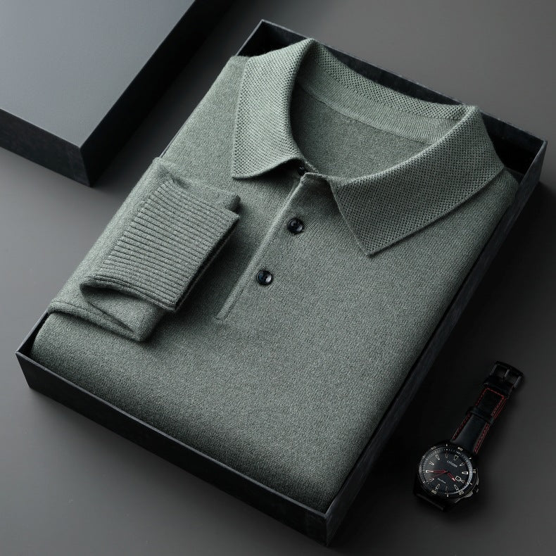 Elegant wollen poloshirt