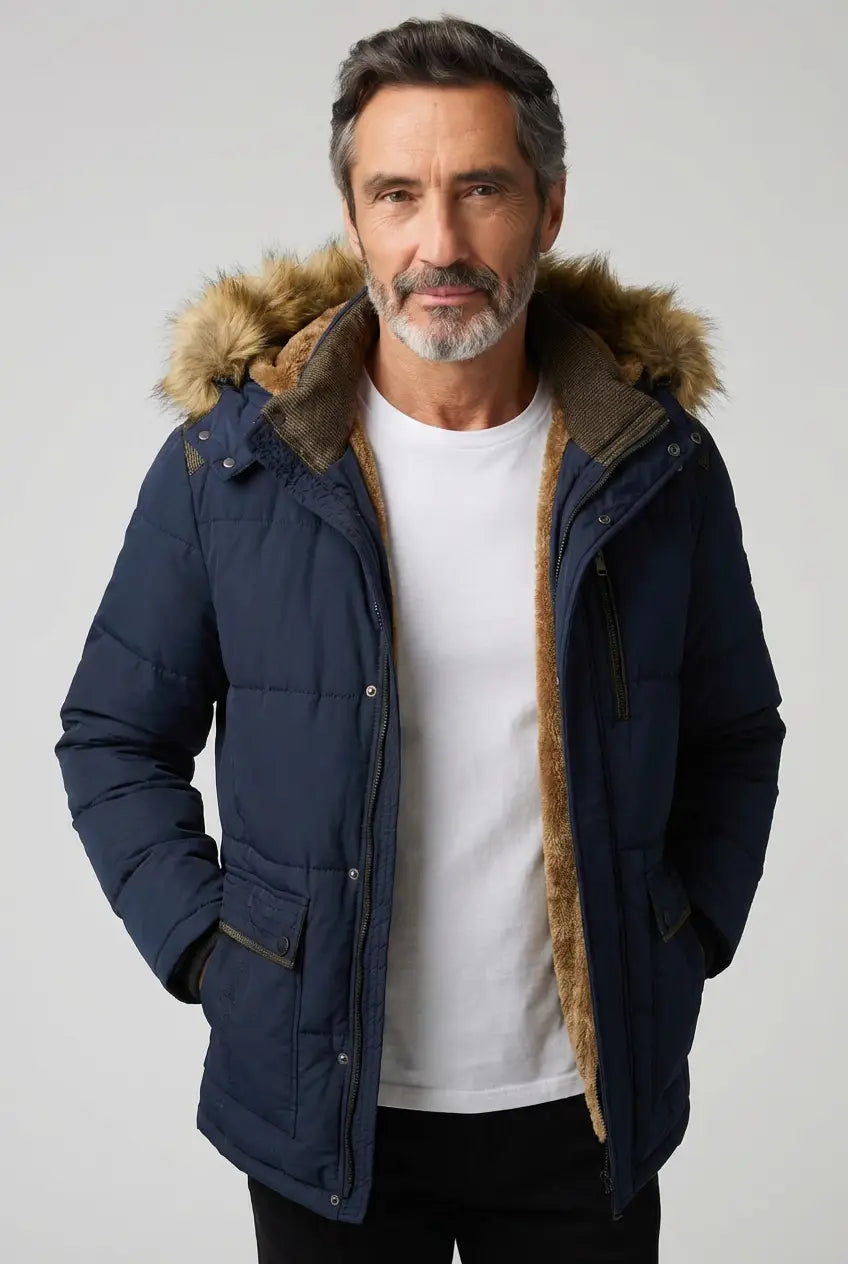 Givalli - Elegante gewatteerde fleece winterjas
