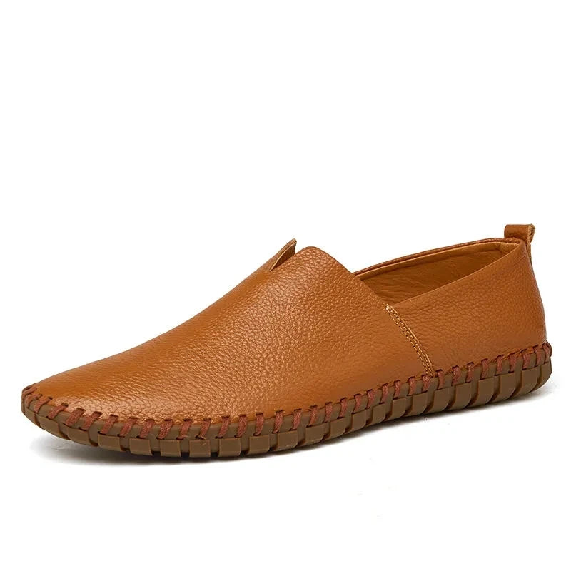 Ademende leren Loafers