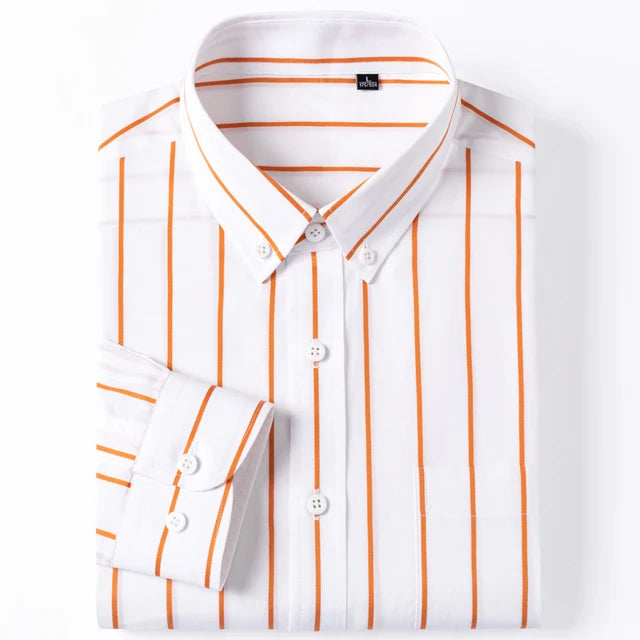Elegant gestreept katoenen overhemd