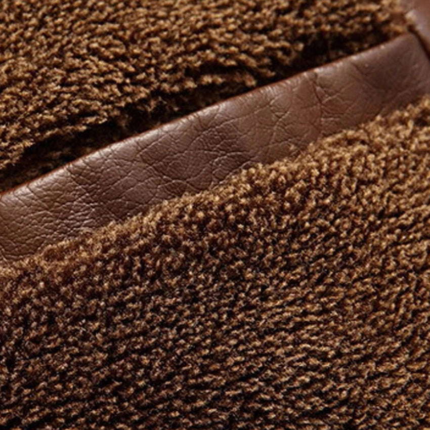 Hoogwaardige leren herenjas