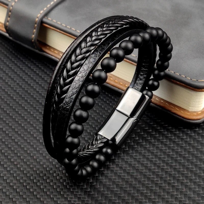 Luxe stalen herenarmband