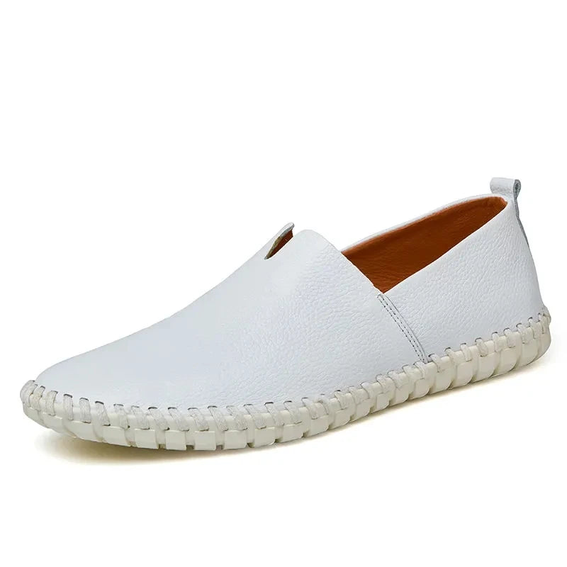Ademende leren Loafers
