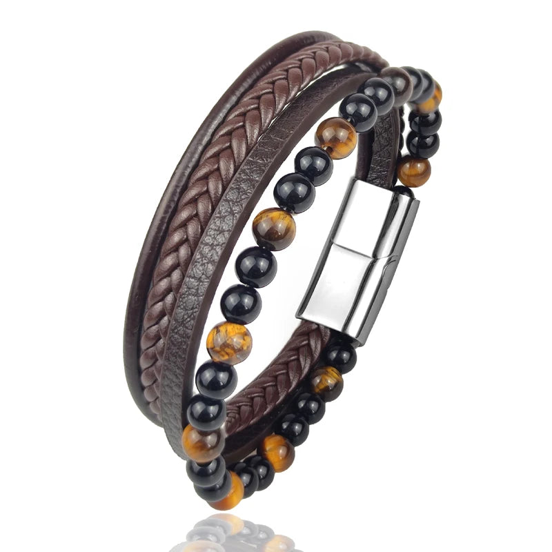 Luxe stalen herenarmband