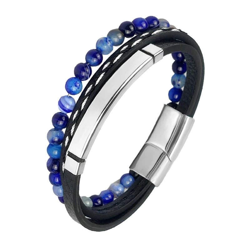 Luxe stalen herenarmband