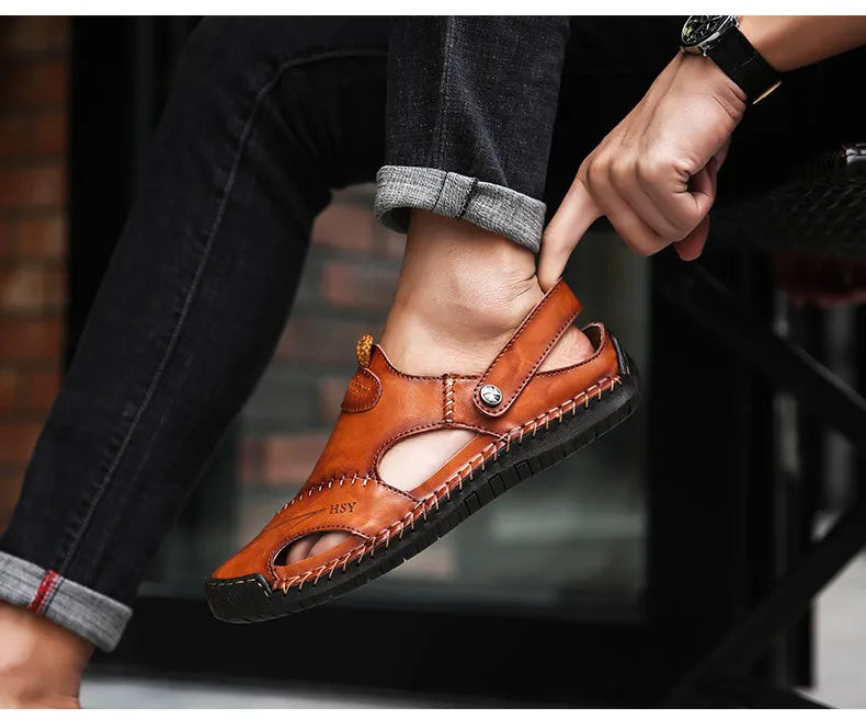 Klassieke Leren Sandalen