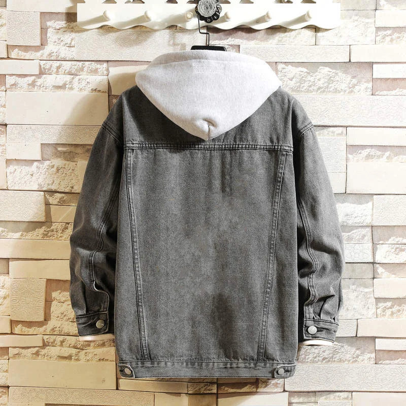 Elegant Denim jack met capuchon