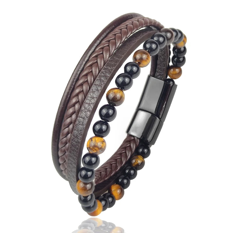 Luxe stalen herenarmband