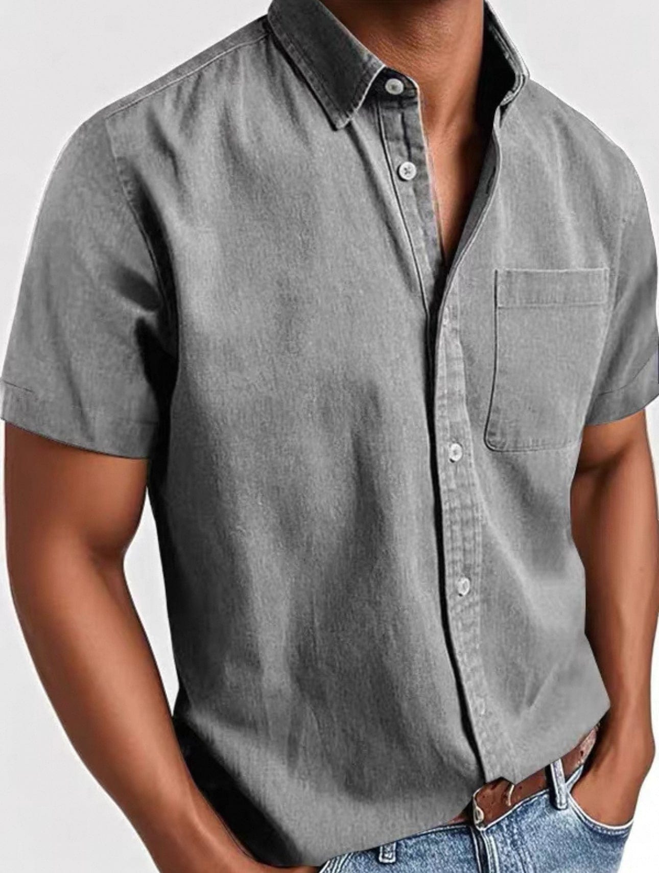 Elegant shirt met korte mouwen