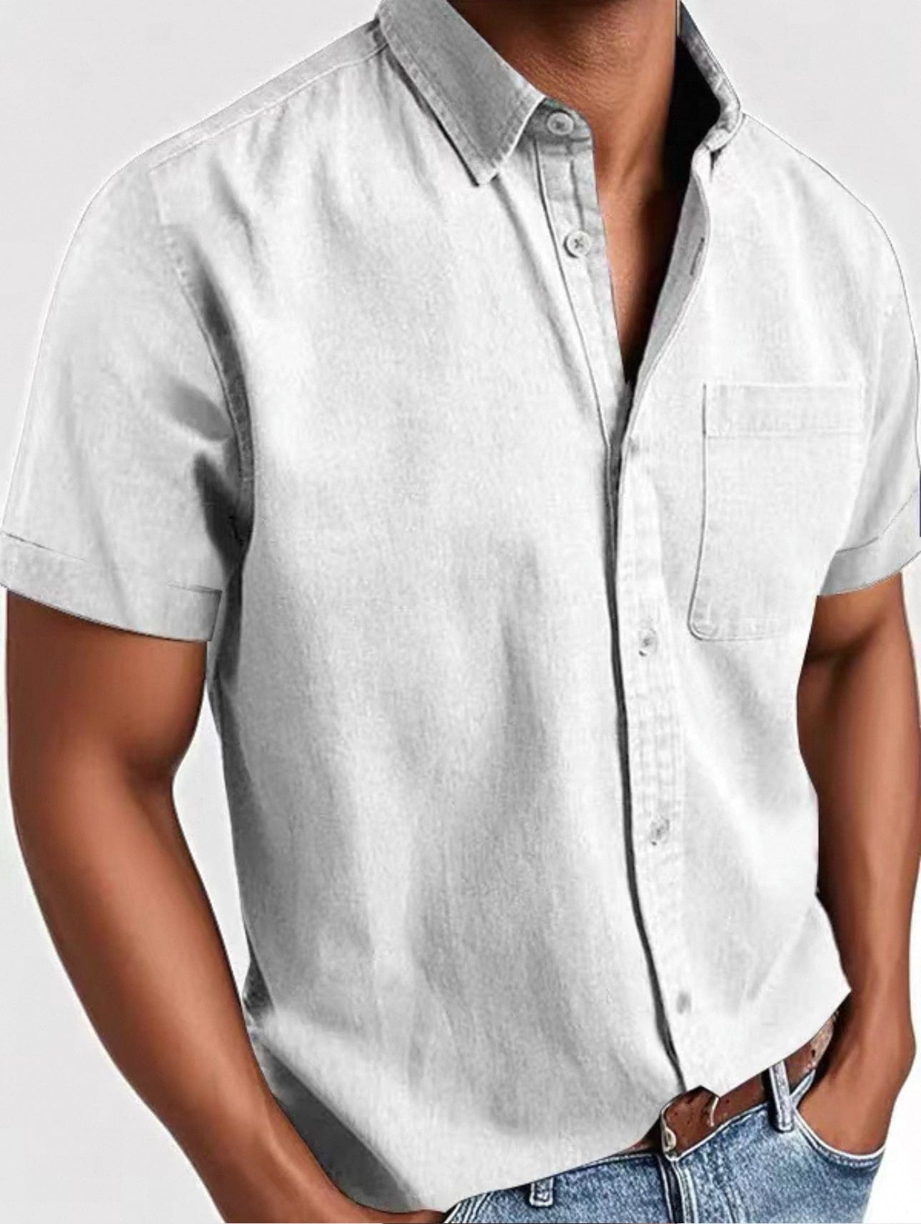Elegant shirt met korte mouwen