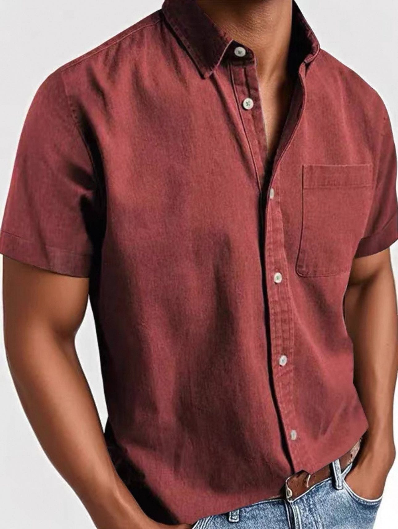 Elegant shirt met korte mouwen
