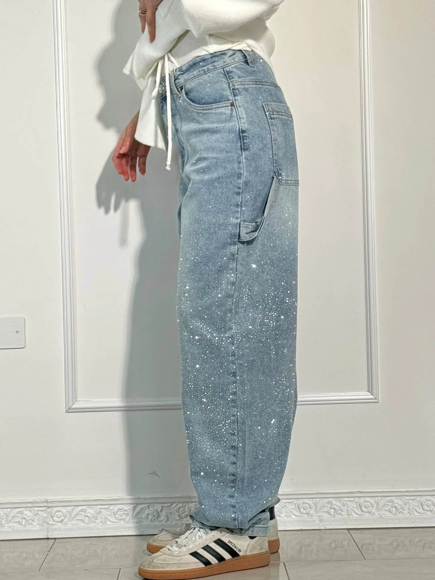 Elegante jeans met glamour