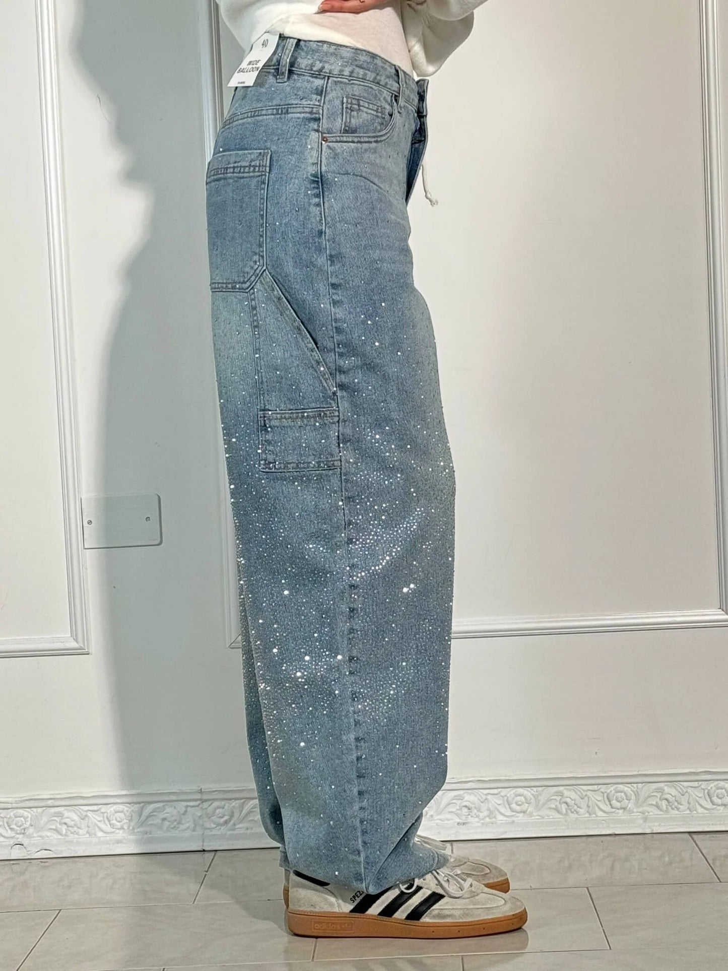 Elegante jeans met glamour