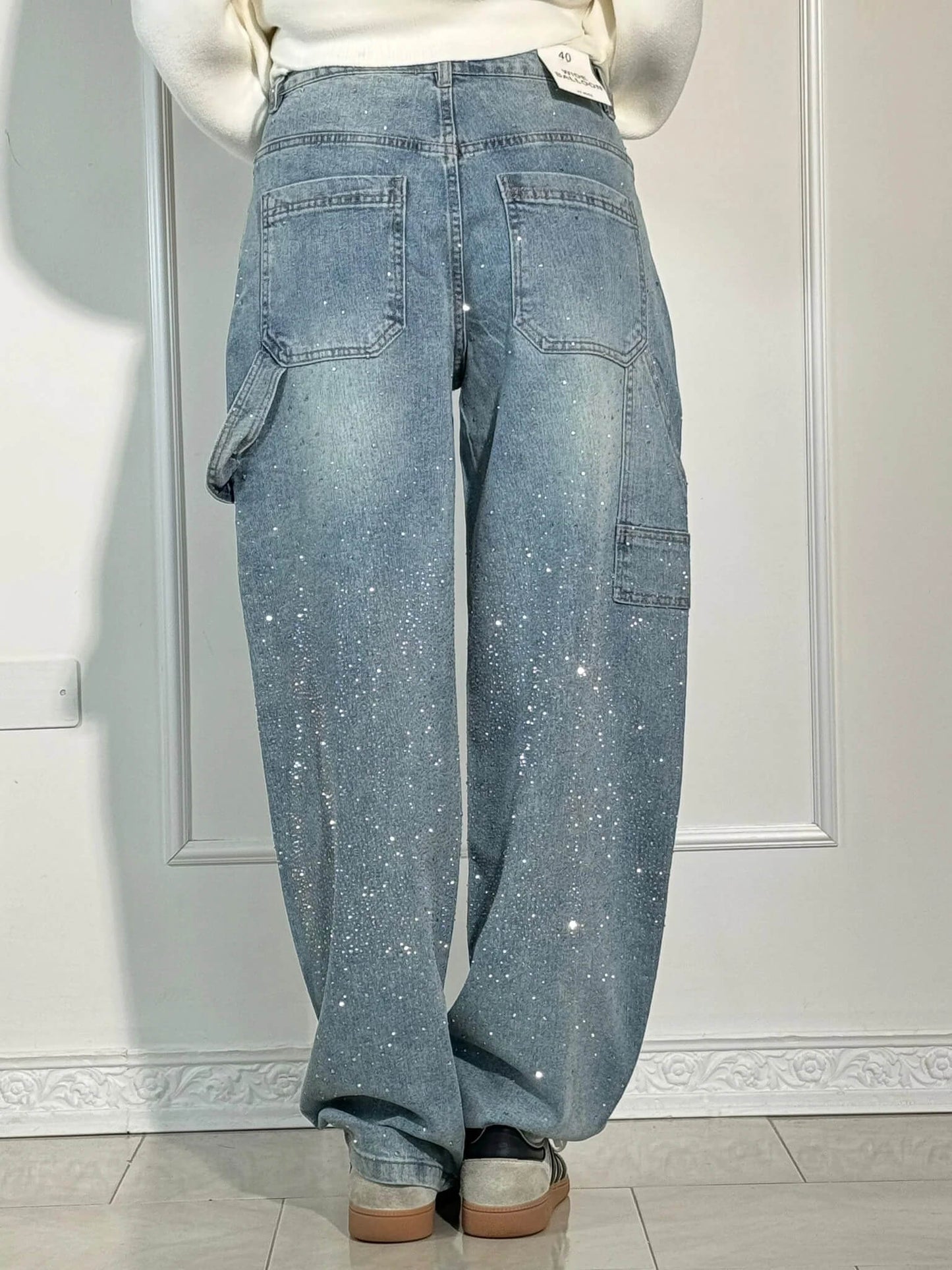Elegante jeans met glamour