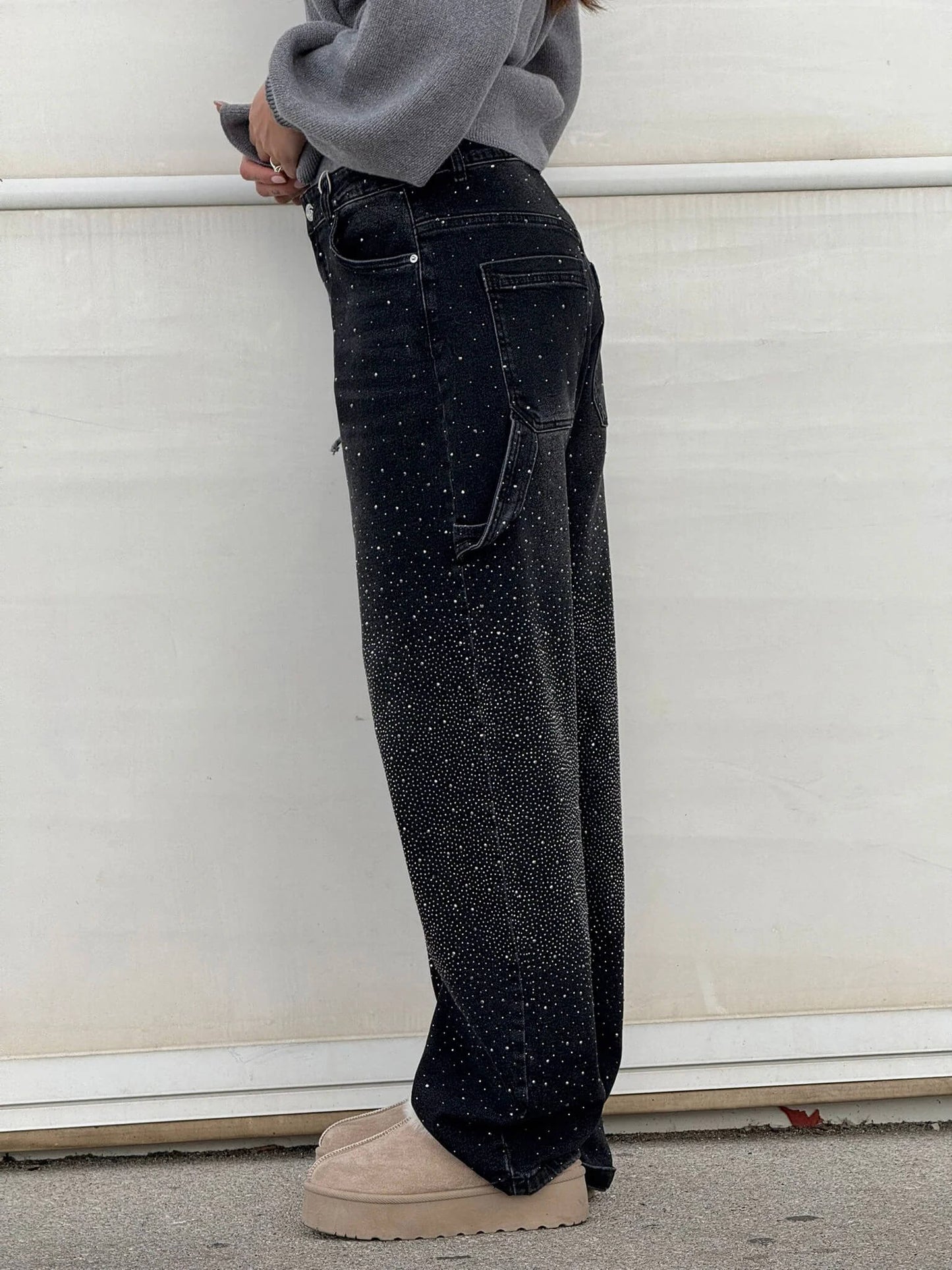 Elegante jeans met glamour