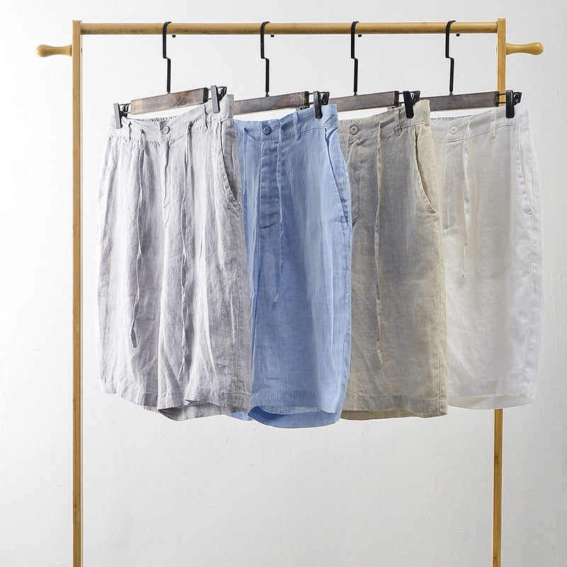 Hoogwaardige linnen shorts