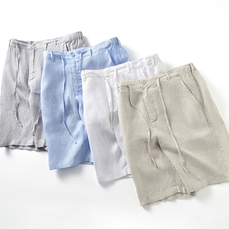 Hoogwaardige linnen shorts