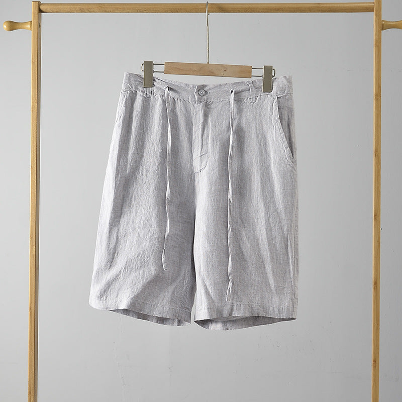 Hoogwaardige linnen shorts
