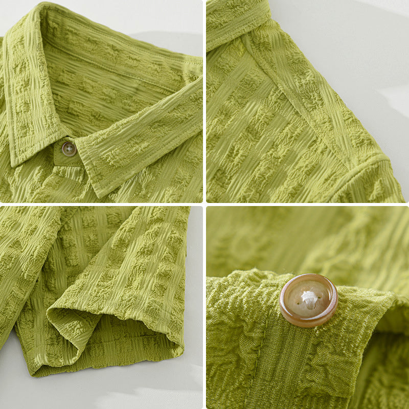 Casual shirt met structuur