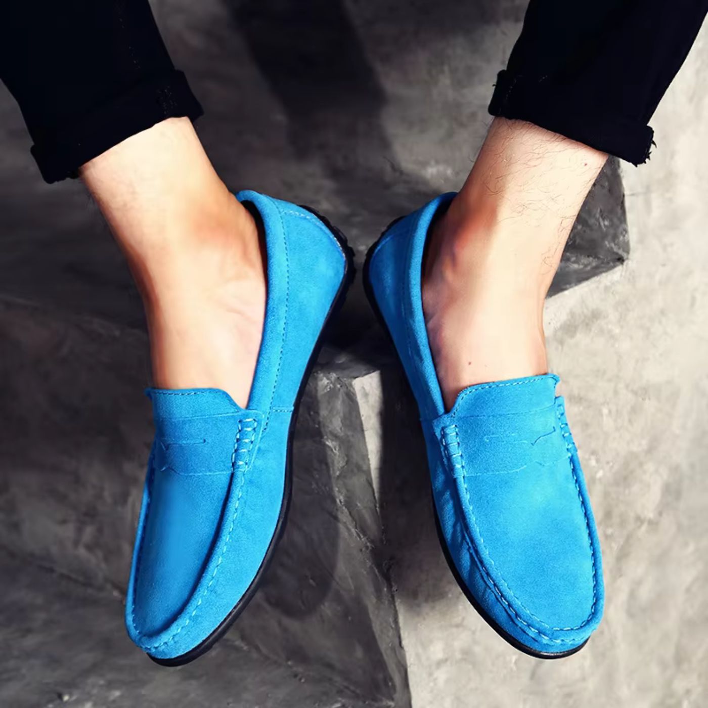 Zachte suède Loafers