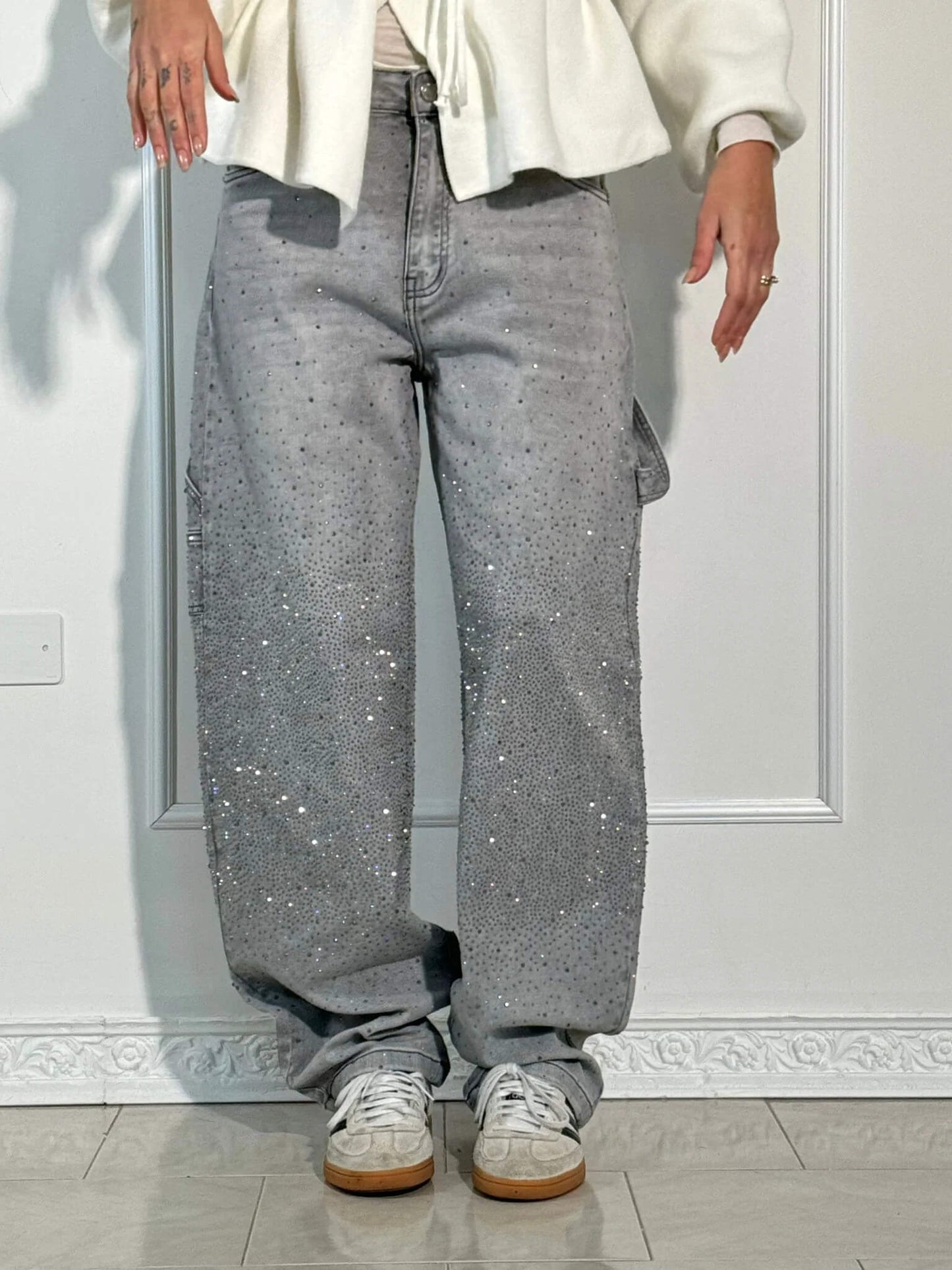 Elegante jeans met glamour