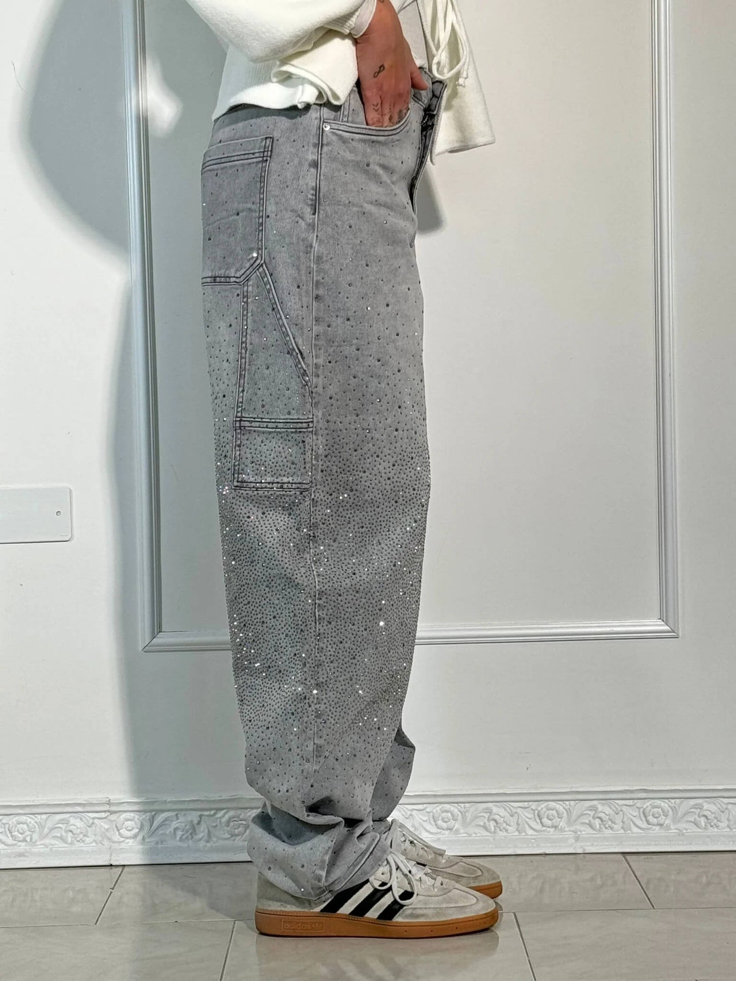 Elegante jeans met glamour