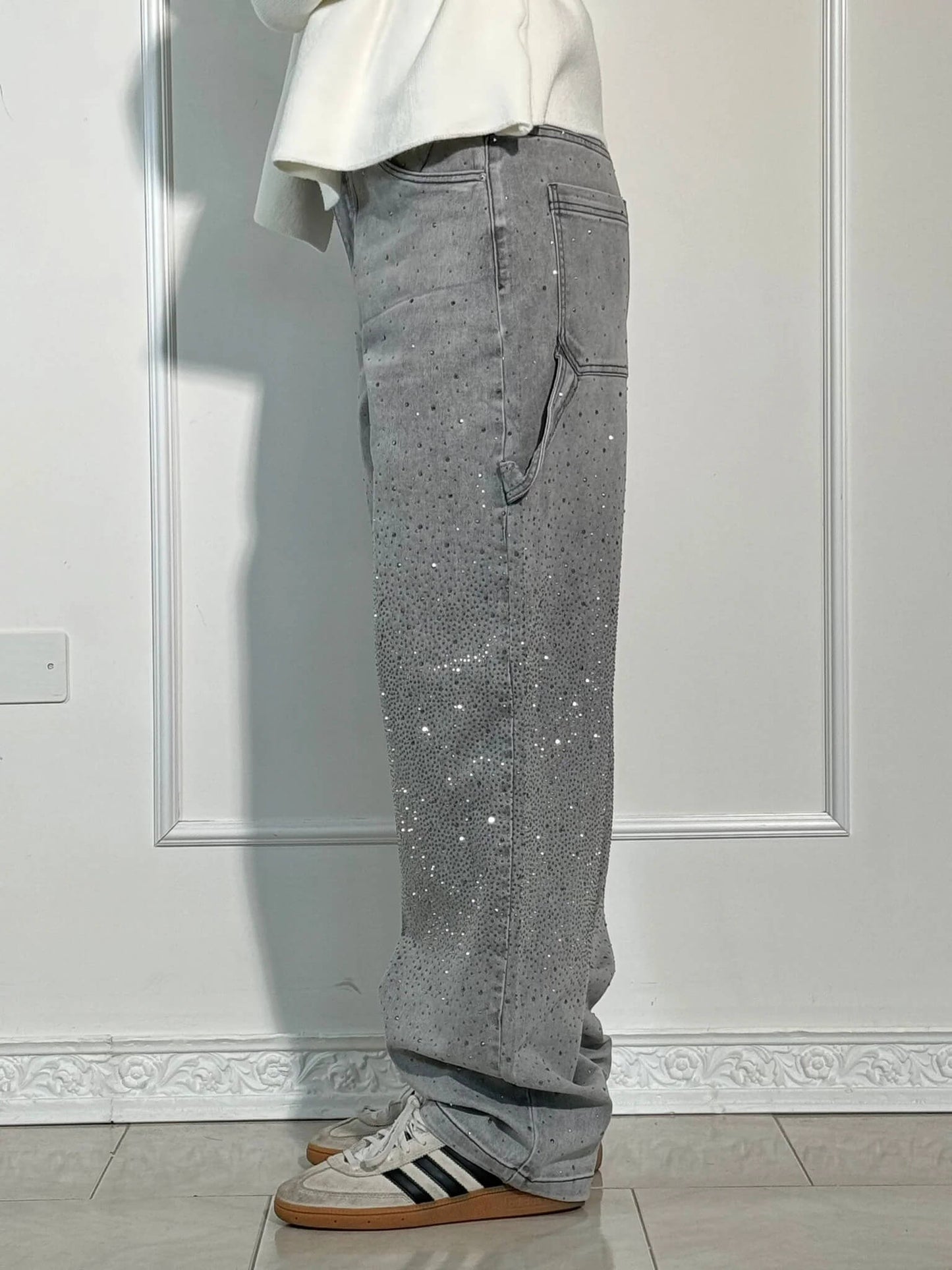 Elegante jeans met glamour
