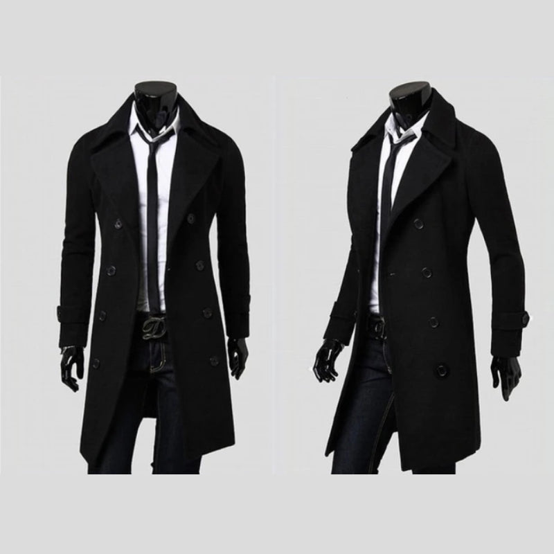 Elegante lange trenchcoat