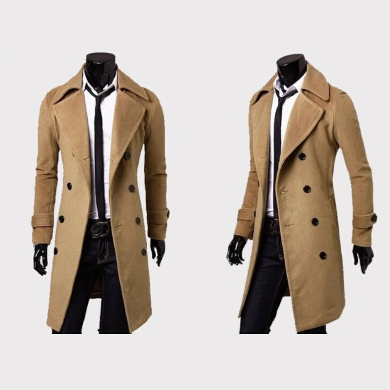Elegante lange trenchcoat
